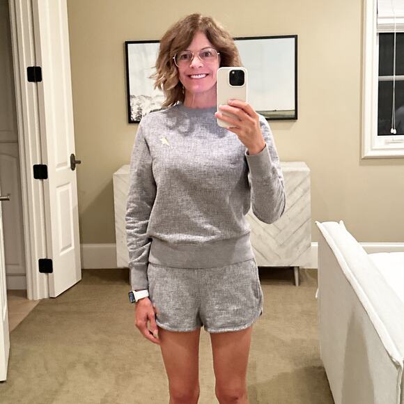 GOLDEN GOOSE Athena Star Sweatshirt in Grey XS - Picture 6 of 13